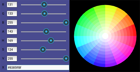 color wheel hex picker